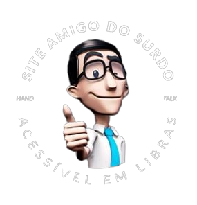 Selo Site Amigo do Surdo - Acessível em Libras